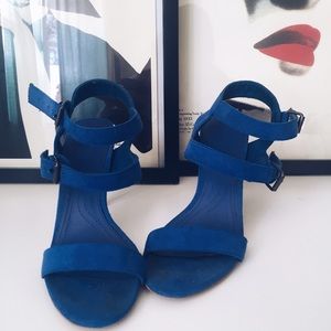 Electric Blue summer heels