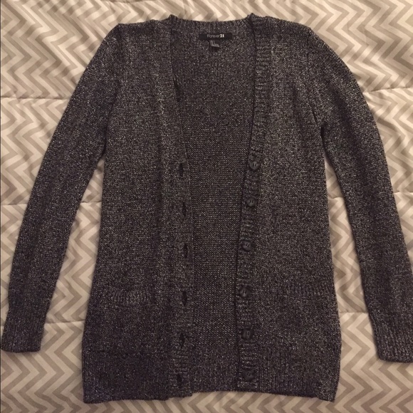 Black and silver cardigan