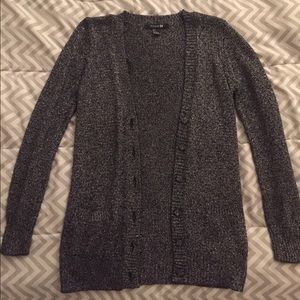 Black and silver cardigan