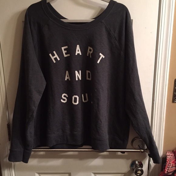 Dark Gray "Heart and Soul" sweatshirt