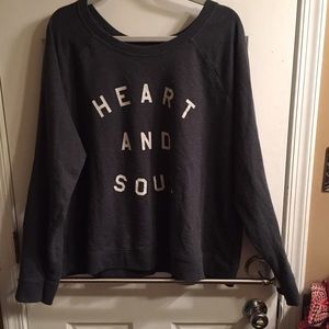 Dark Gray "Heart and Soul" sweatshirt