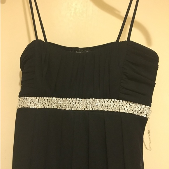 Black with bling party dress