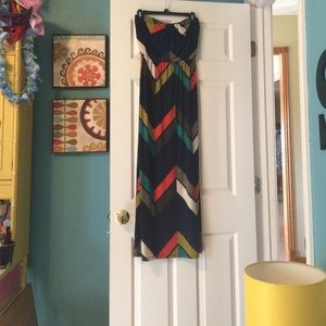 Strapless maxi dress