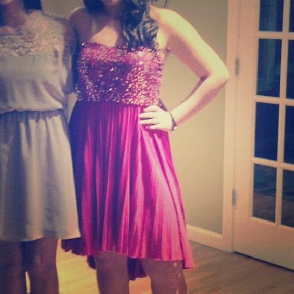 Hot pink homecoming dress!