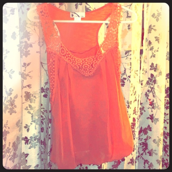 Peach sheer tank