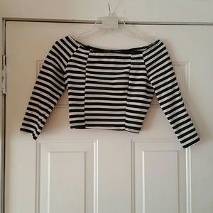 Striped crop top