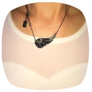 RACHEL ROY crystal wing necklace
