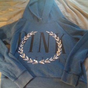 vs PINK blue hoodie