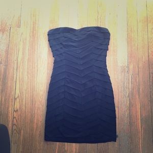 Little black strapless dress