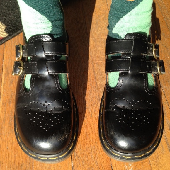 Dr. Marten's Black Leather Mary Janes