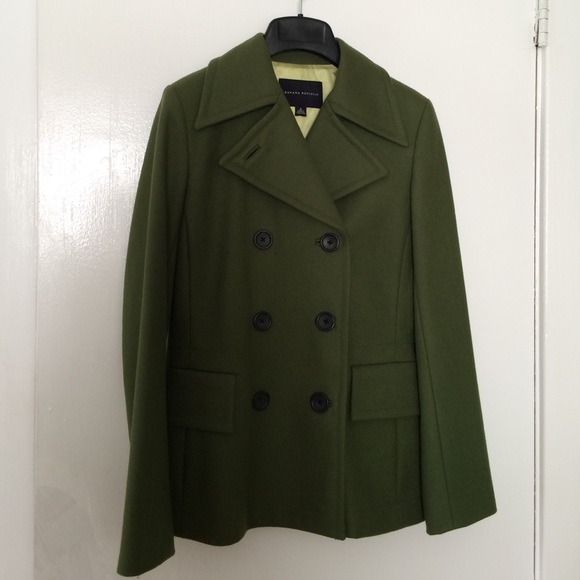 Green Banana Republic pea coat
