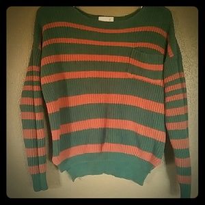 Loose striped sweater