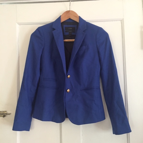 Blue J Crew Schoolboy Blazer