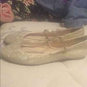 Gold Flats Size 8