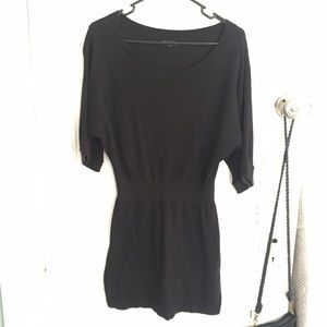 Black sweater dress