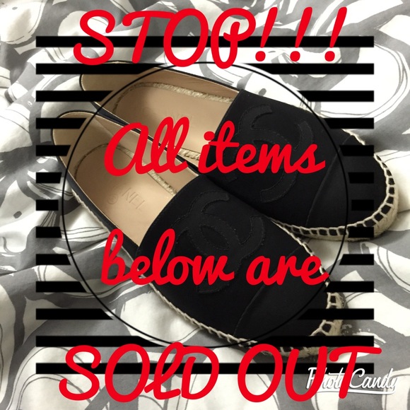 SOLD OUT ITEMS!