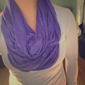 Purple infinity scarf