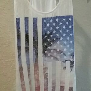 Victorias Secret PINK sequined flag tank