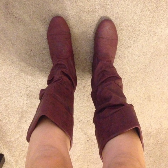 🔴Mahogany red-brown boots