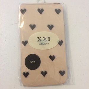 Nude with hearts tights