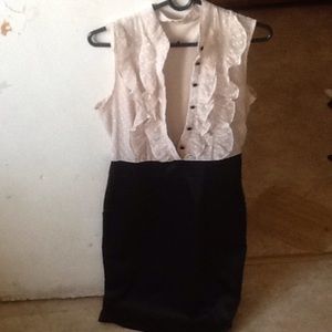 Black and white dress