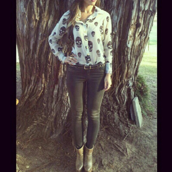 LF Skull sheer top - Picture 4 of 4