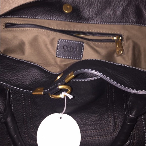 Chloe Marcie Leather tote shoulder bag - Picture 3 of 4