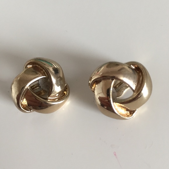 Gold tone earrings
