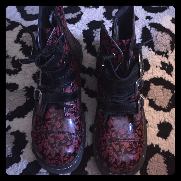 Anarchic Dr Marten Style Combat Boots NEW!