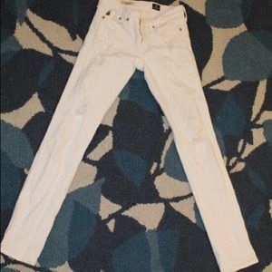White ripped  AG Jeans