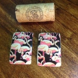 Retro Flamingo Earrings