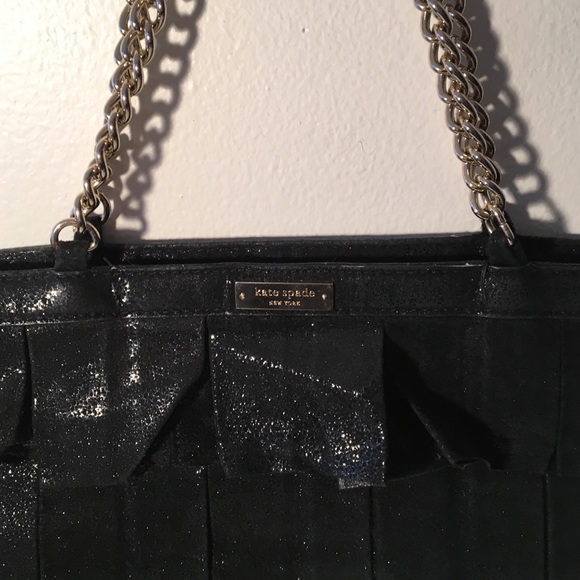 Kate Spade black Ruffled tote - Picture 2 of 3
