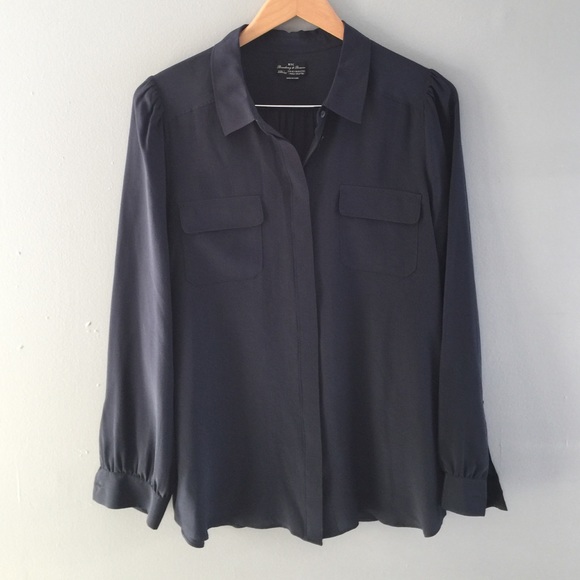 Broadway and Broome Silk Shirt