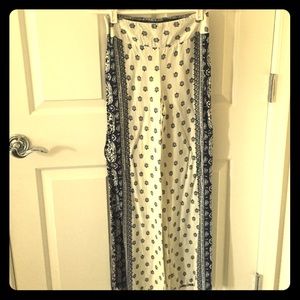 Bandana Pattern Wide Leg Pants