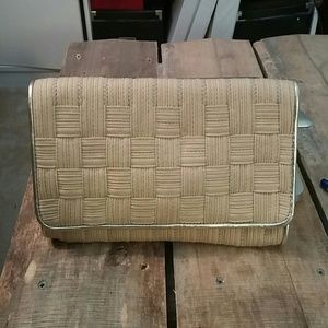 Cole Haan woven clutch