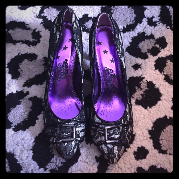 Naughty Monkey Laced Heels