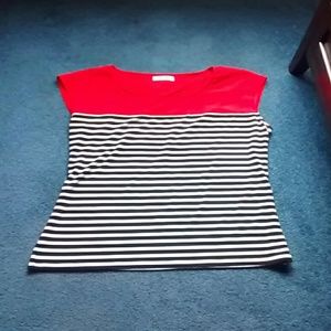CK striped top