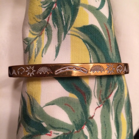 Vintage 70s 14k Gold Native American Bracelet