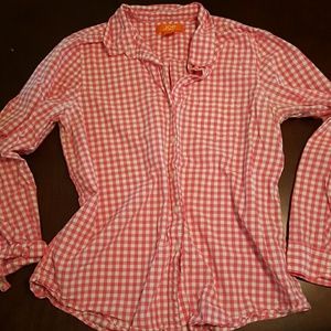 Pink Checkered Button Up
