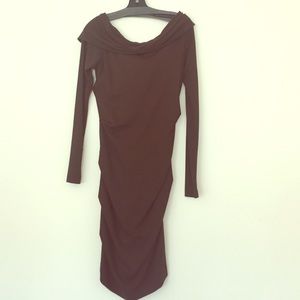 Long sleeve off shoulder dress