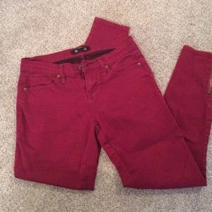 Red jeans