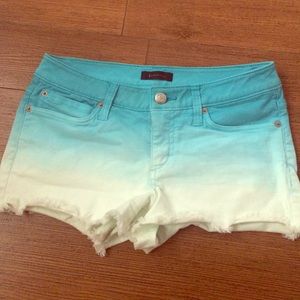 NEVER WORN BEBE ombré blue shorts!