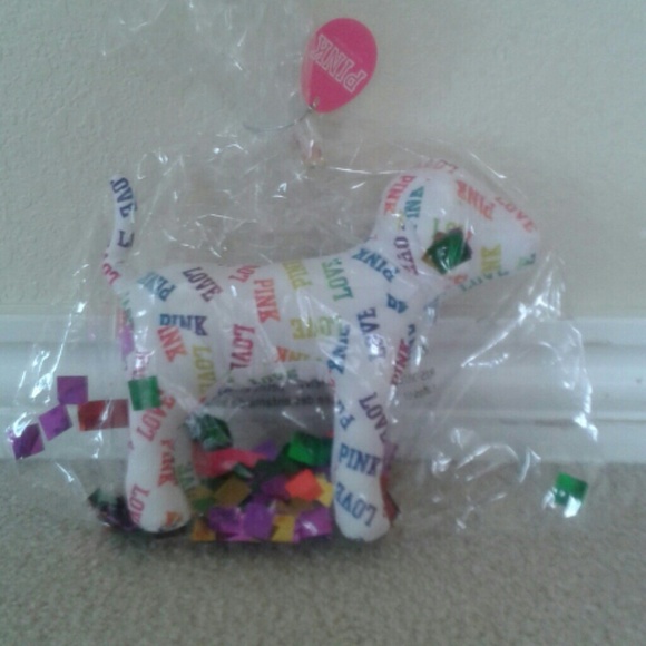 Victoria's secret pink dog!