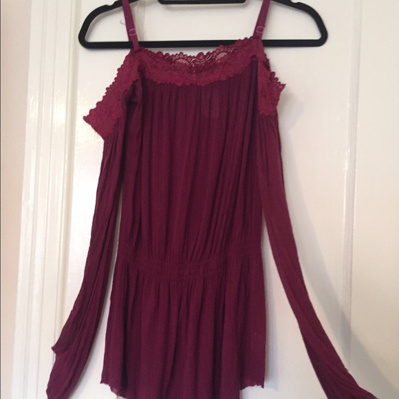 Off-the-shoulder peasant blouse