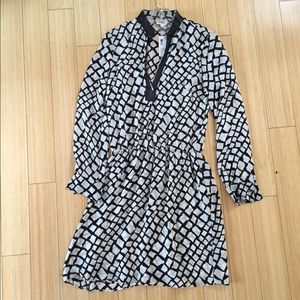 NWTR Parker BxW print dress.