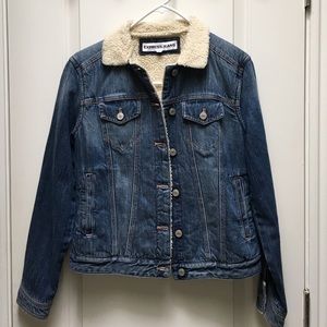 Express Sherpa lined denim jacket