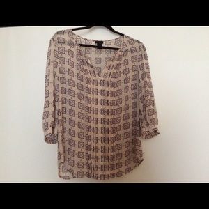 Sophisticated Patterned Blouse