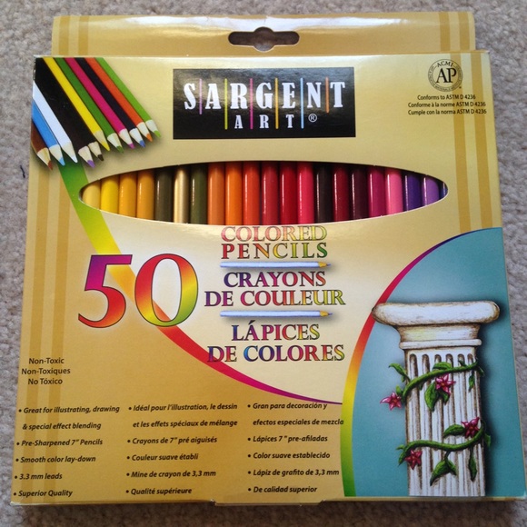 50 Pack Colored Pencils