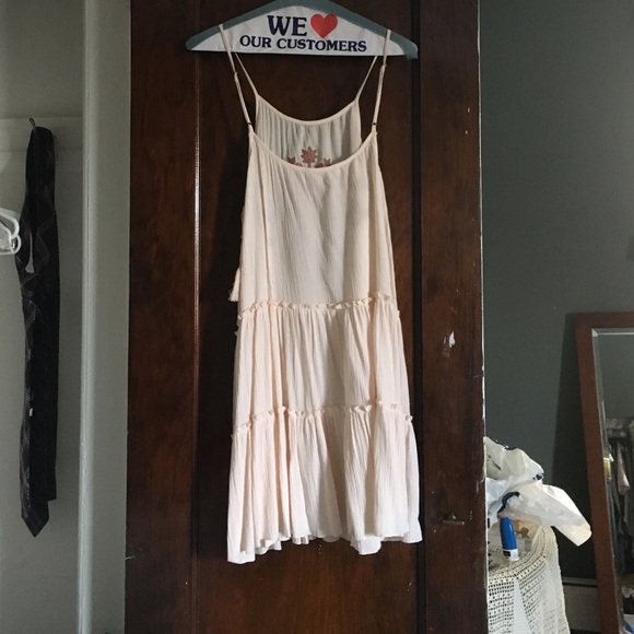 Embroidered Tie Up Dress - Picture 4 of 4