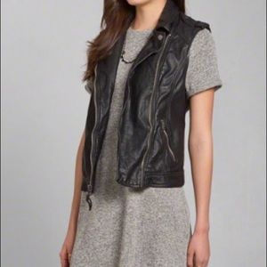Abercrombie & Fitch Vegan Leather Vest
